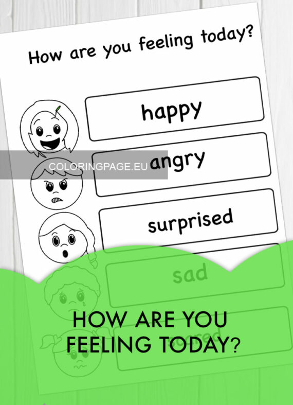 Emotions for kids | Coloring Page