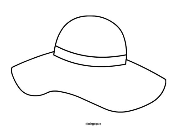 Floppy Hat Coloring Page Floppy Hat Coloring Page