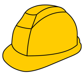 yellow hard hat