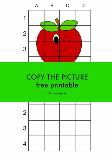 Apple Grid Copy | Coloring Page