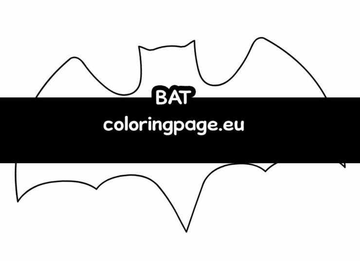 Printable bat | Coloring Page