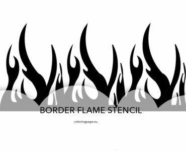 border flame stencil 1