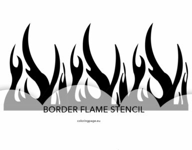 border flame stencil 1