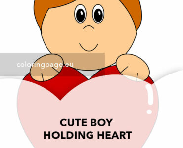 boy holding heart