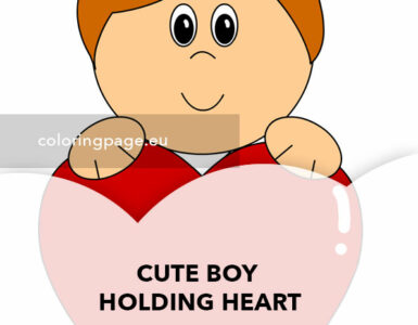 boy holding heart