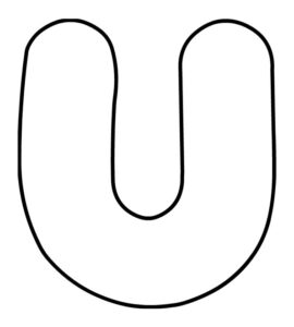 bubble letter u