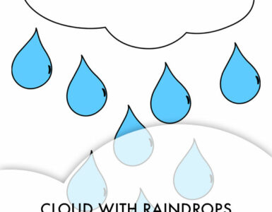 cloud with raindrops