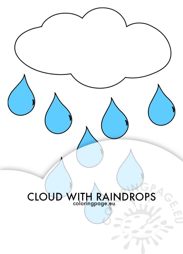 cloud with raindrops