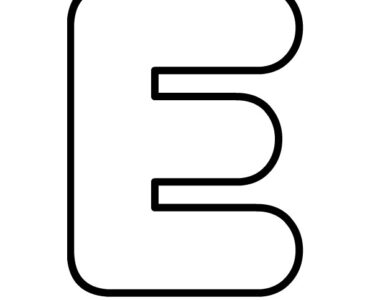 e bubble letter