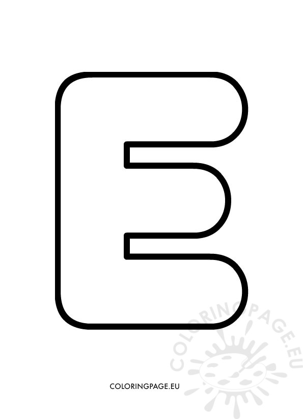 e bubble letter