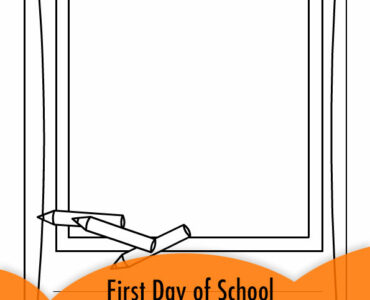 first Day of school portrait frame