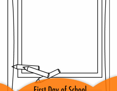 first Day of school portrait frame