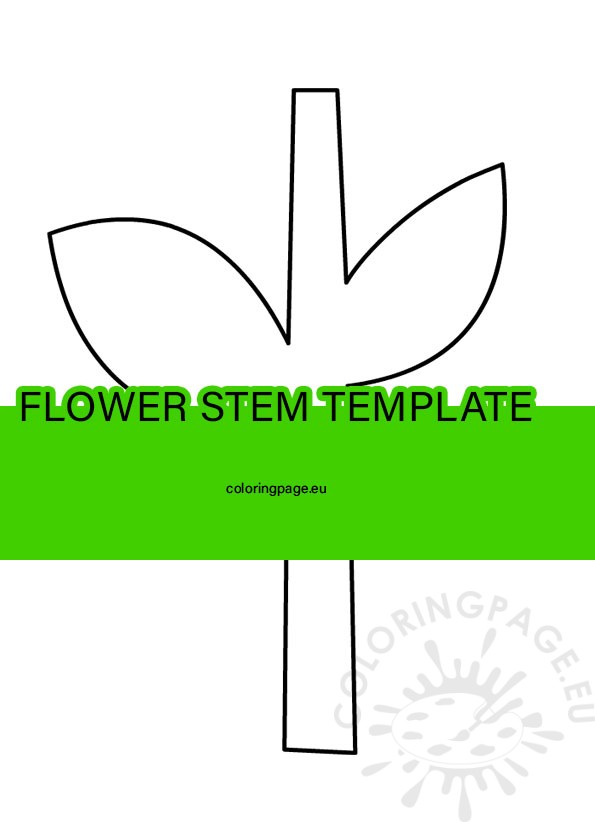 flower stem template 1