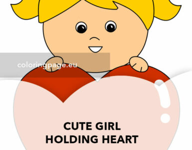 girl holding heart