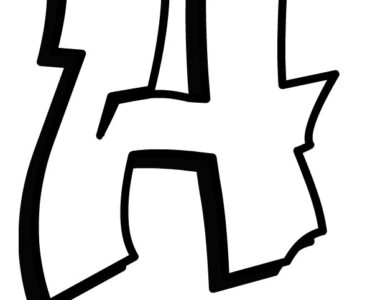 graffiti letter h