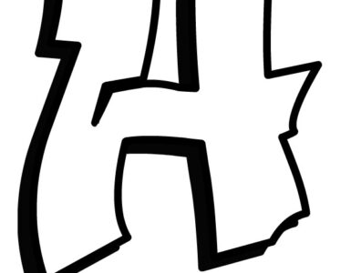 graffiti letter h