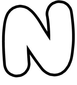 n bubble letter