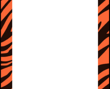 orange black zebra border