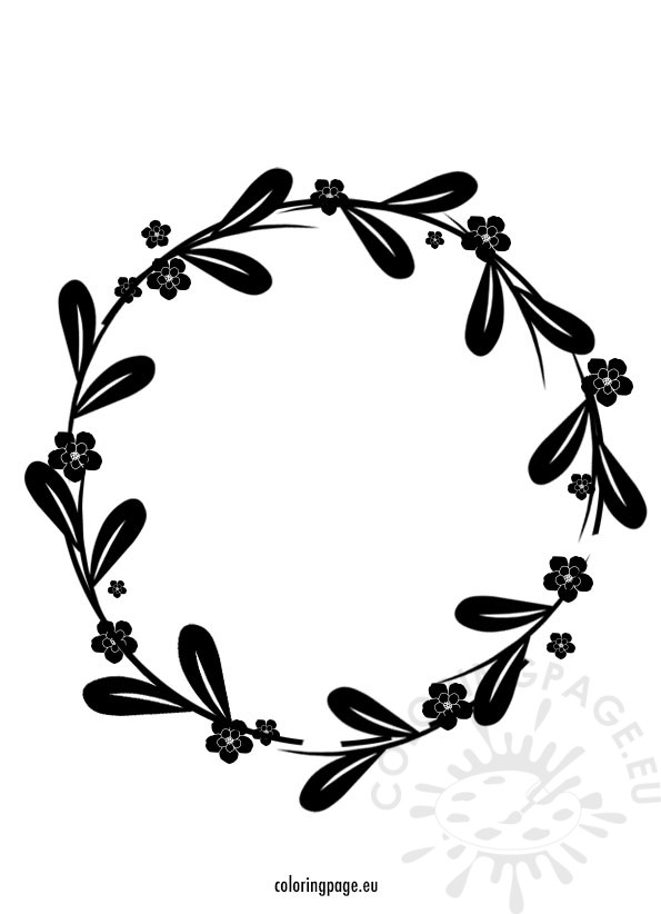 wreath circle round leaves1