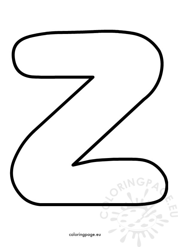 z bubble letter