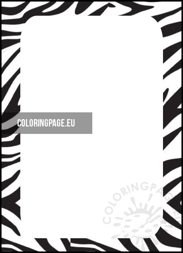 zebra border template