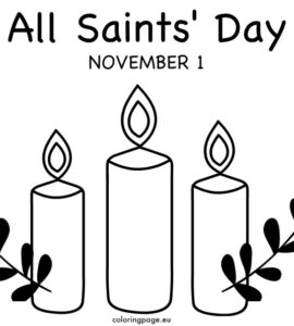 all saints day candle