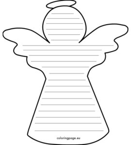 angel writing paper