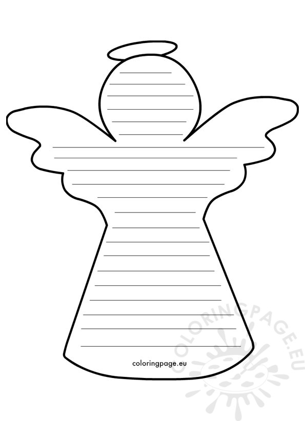 angel writing paper