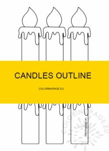 candles outline