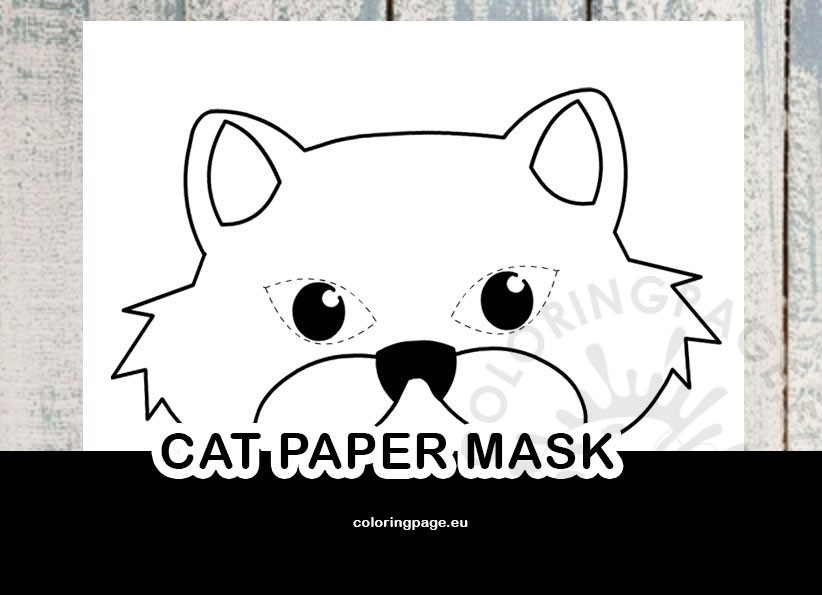 cat paper mask