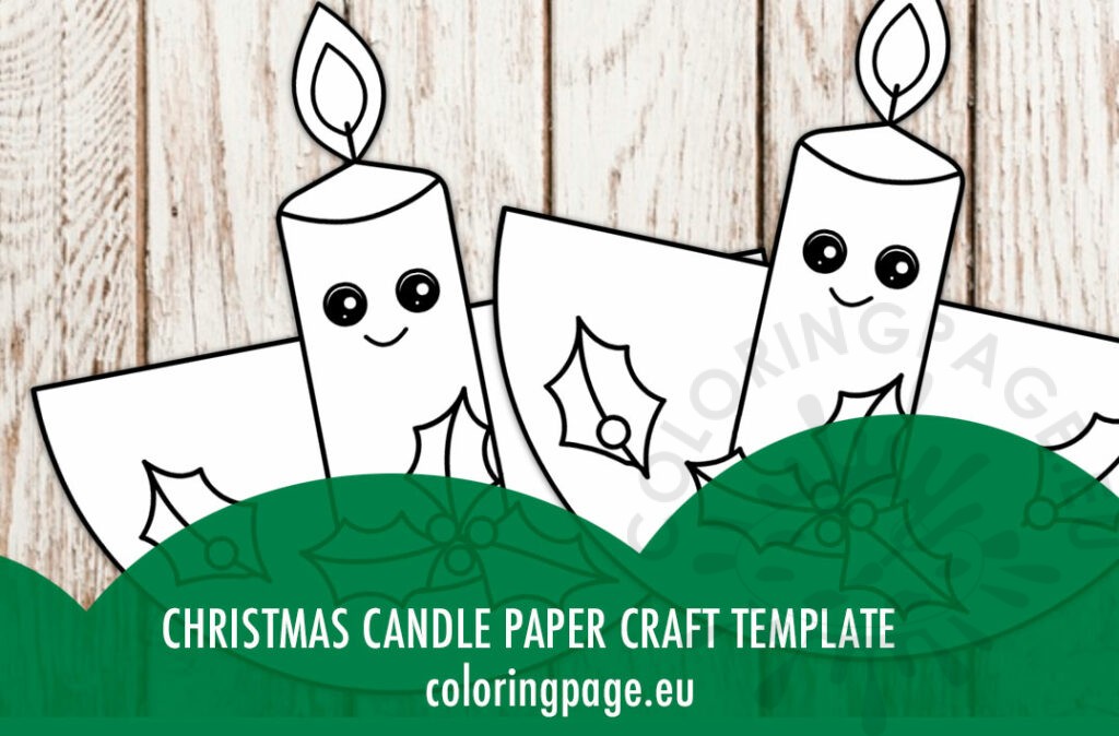 christmas candle paper craft