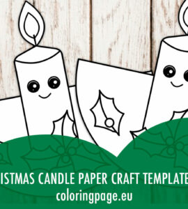 christmas candle paper craft