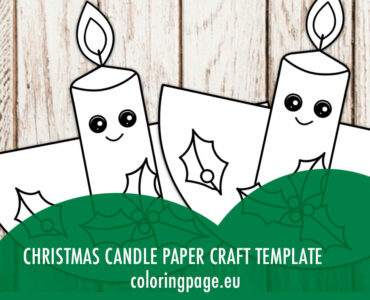 christmas candle paper craft