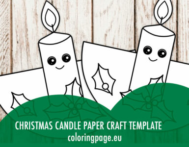 christmas candle paper craft