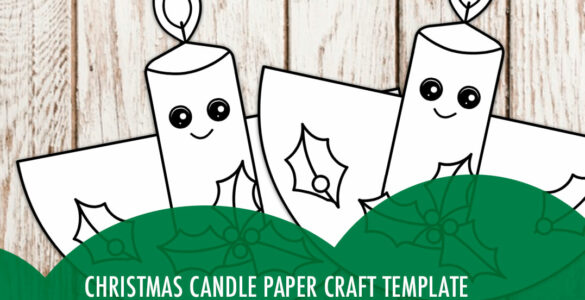 christmas candle paper craft