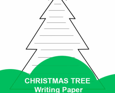 christmas tree writing paper