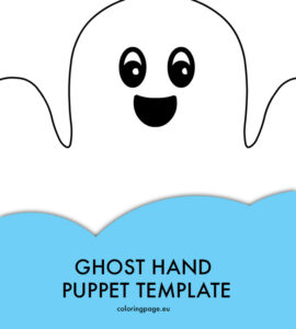 ghost hand puppet template