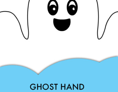 ghost hand puppet template