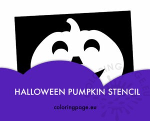 Halloween pumpkin stencil