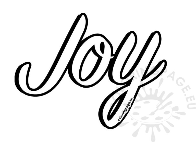 Joy Ruth Lettering Joy lettering | Coloring Page