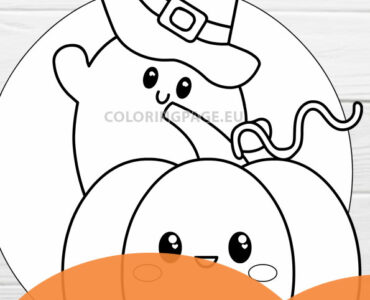 kawaii pumpkin ghost