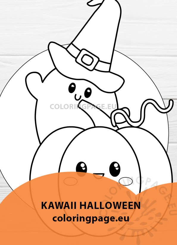 kawaii pumpkin ghost