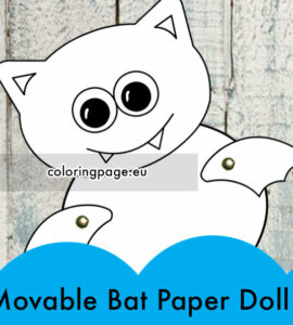 movable bat paper doll