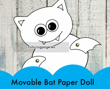 movable bat paper doll