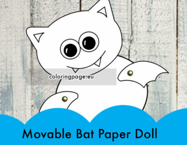 movable bat paper doll