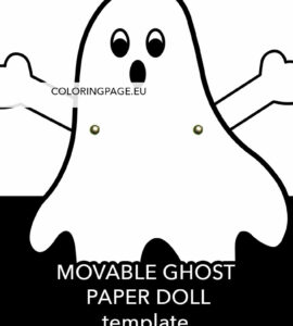 movable ghost paper doll