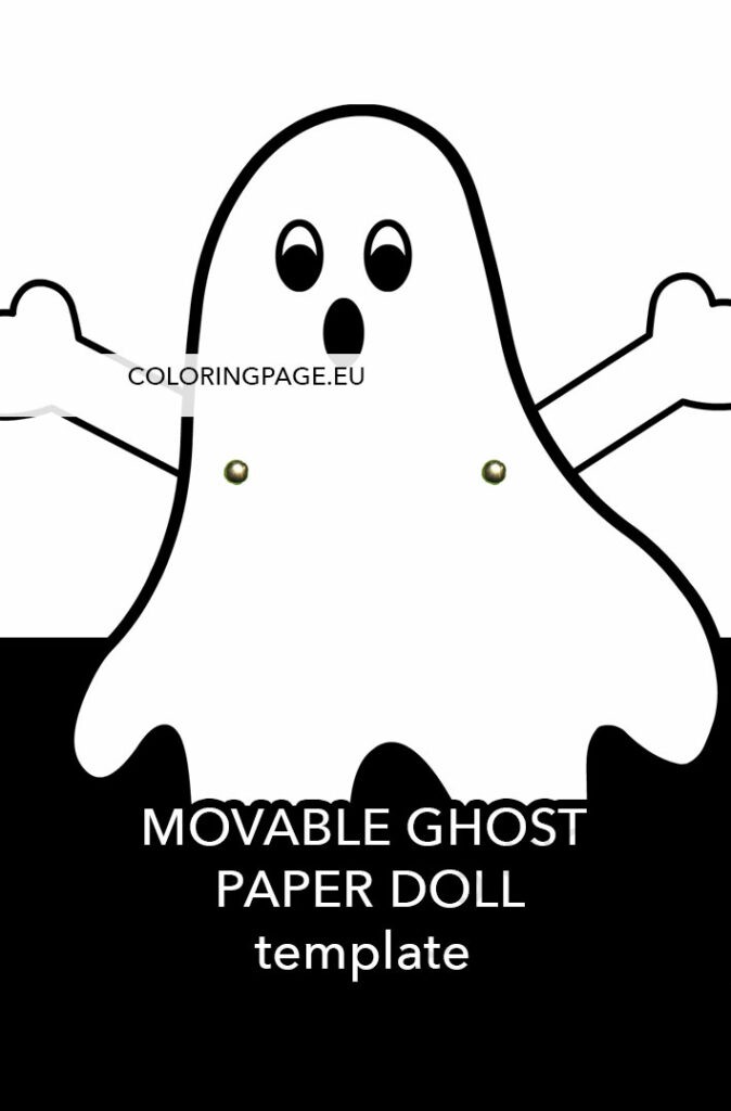 movable ghost paper doll