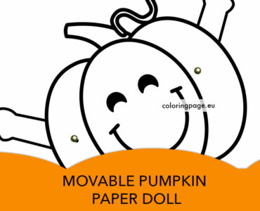 movable pumpkin paper doll