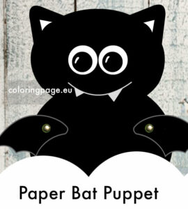 paper bat puppet