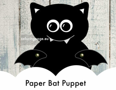 paper bat puppet